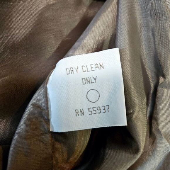 Jones New York Petite Moss Green Water Repellent Scandi Style Long Trench Coat 8 - Picture 12 of 13